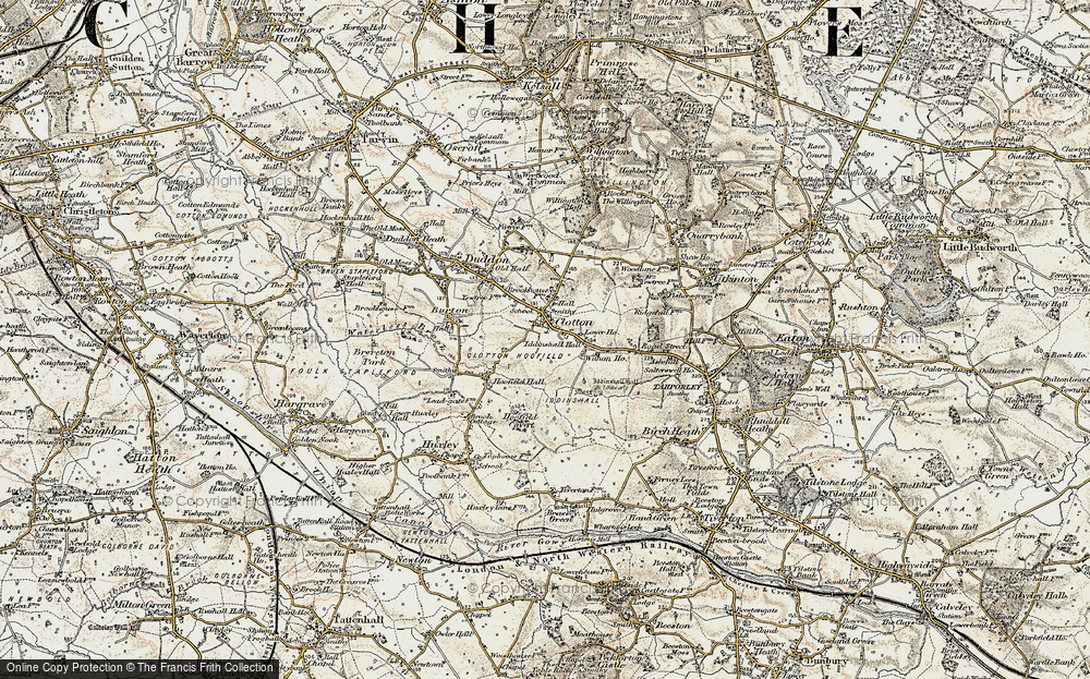Old Map of Clotton, 1902-1903 in 1902-1903