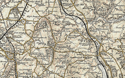 Old map of Cloud Side in 1902-1903