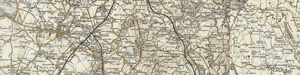 Old map of Cloud Side in 1902-1903