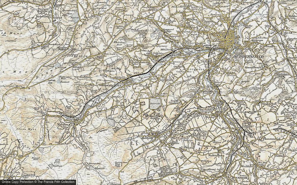 Old Map of Clough, 1903 in 1903