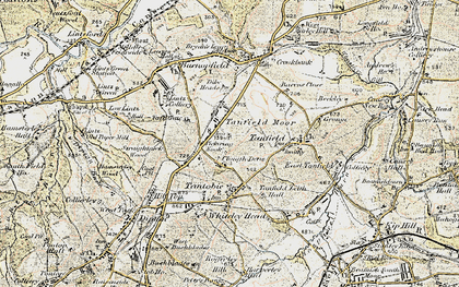 Old map of Clough Dene in 1901-1904