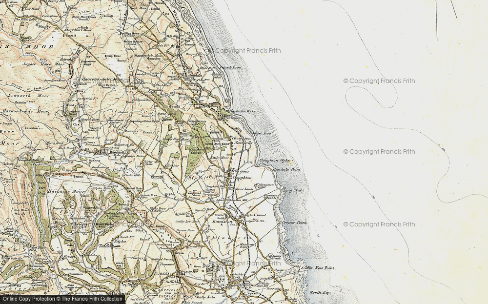 Old Map of Cloughton Newlands, 1903-1904 in 1903-1904