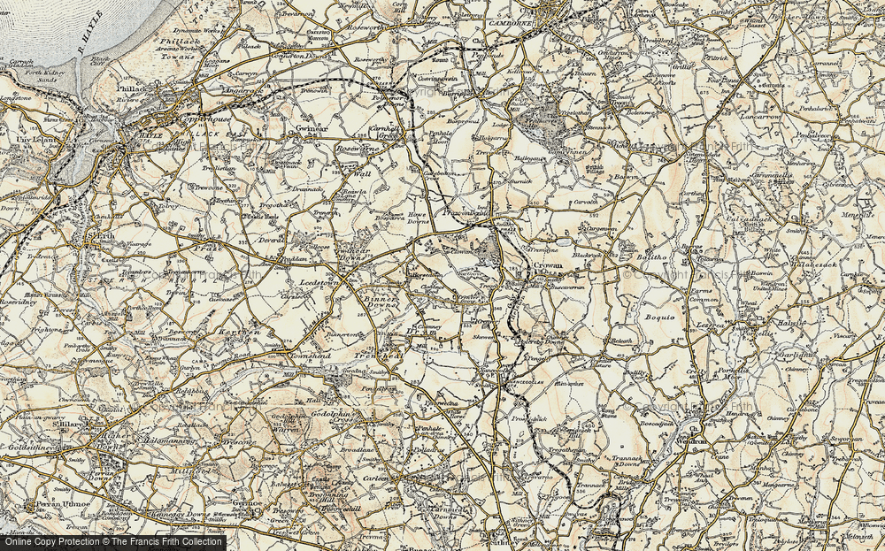 Old Map of Clowance Wood, 1900 in 1900