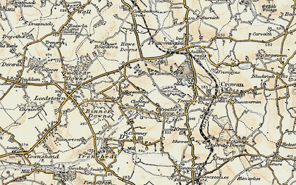 Old map of Clowance Wood in 1900