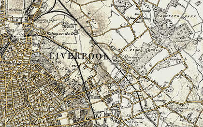 Old map of Clubmoor in 1902-1903