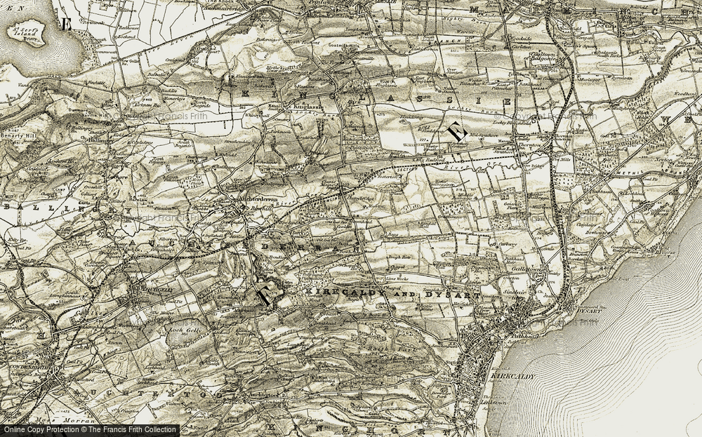 Old Map of Cluny, 1903-1908 in 1903-1908