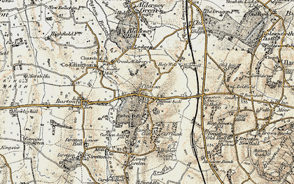 Old map of Clutton in 1902-1903