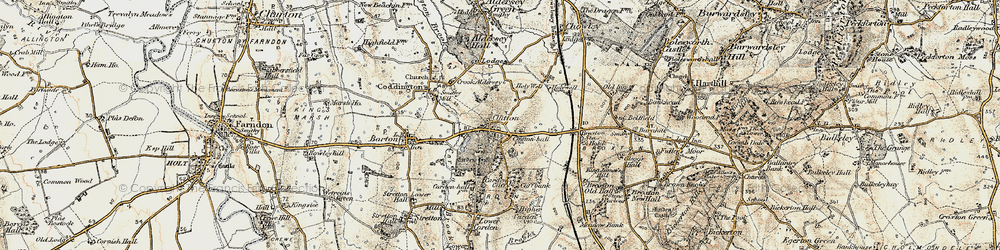 Old map of Clutton in 1902-1903