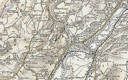 Old map of Clydach in 1900-1901