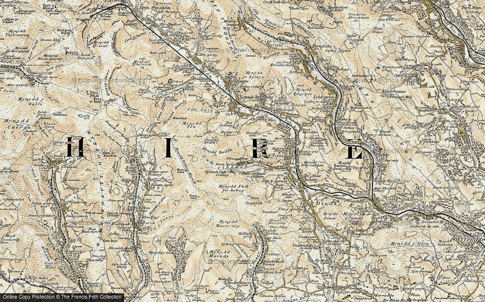 Old Map of Clydach Vale, 1899-1900 in 1899-1900