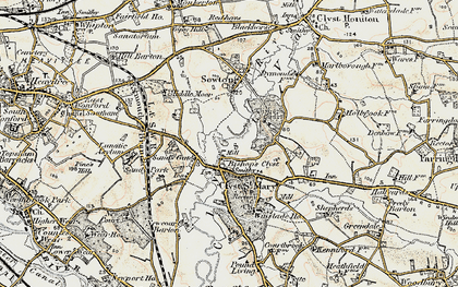 Old map of Clyst St Mary in 1899