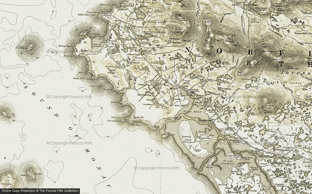 Old Map of Cnoc an Torrain, 1911 in 1911