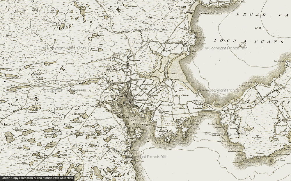 Old Map of Cnoc nan Gobhar, 1909-1911 in 1909-1911