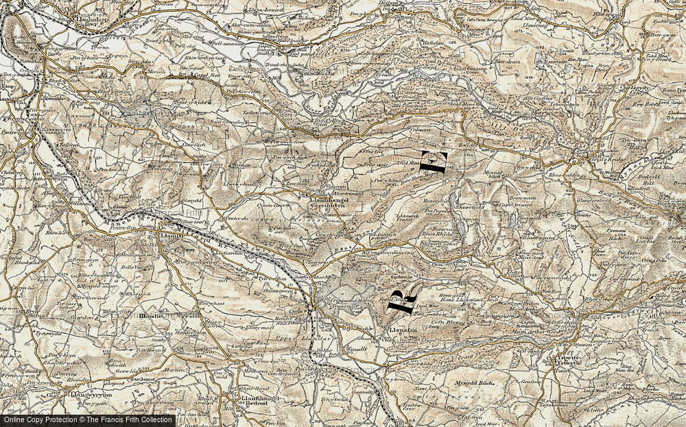 Old Map of Cnwch Coch, 1901-1903 in 1901-1903