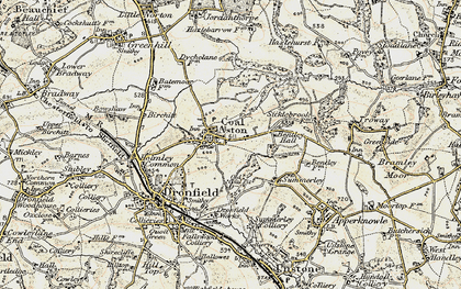 Old map of Coal Aston in 1902-1903
