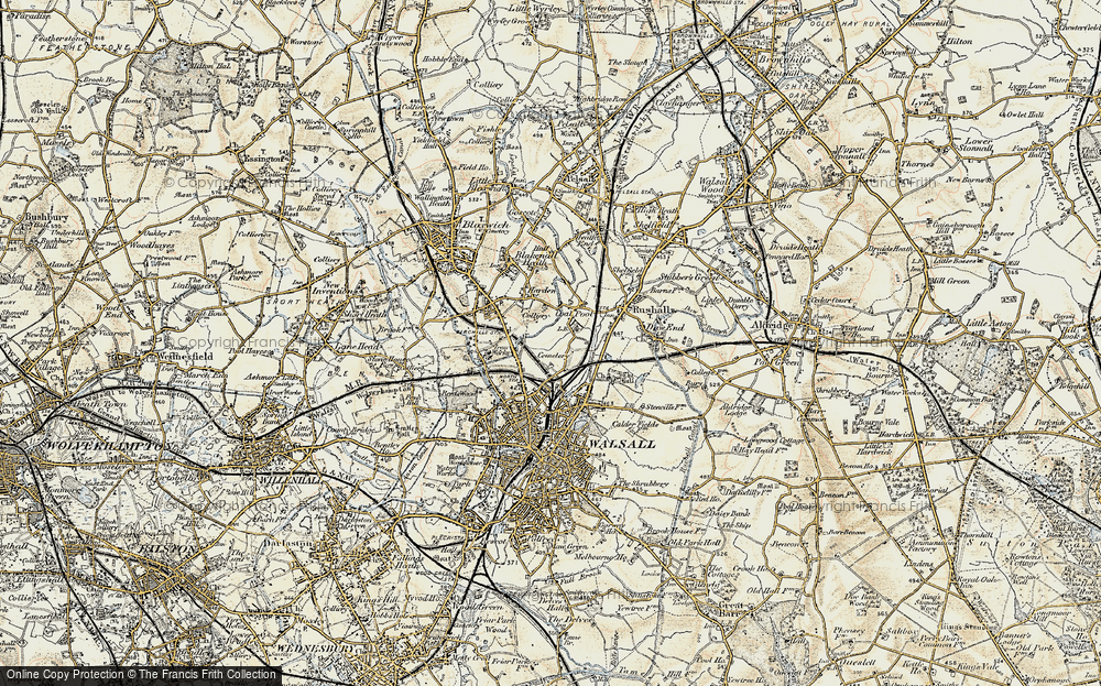 Old Map of Coal Pool, 1902 in 1902