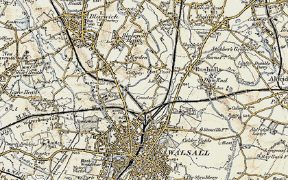 Old map of Coal Pool in 1902