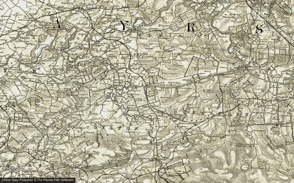 Old Map of Coalhall, 1904-1906 in 1904-1906