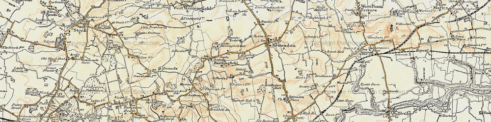 Old map of Coalhill in 1898
