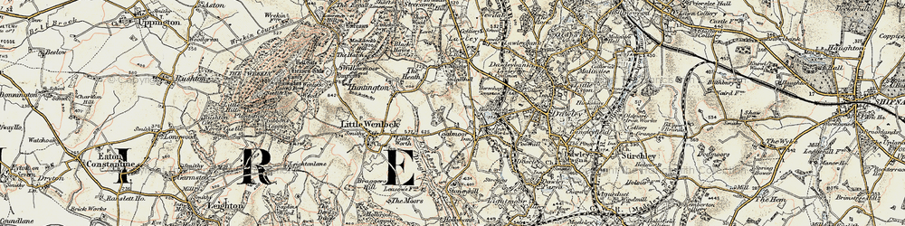 Old map of Coalmoor in 1902