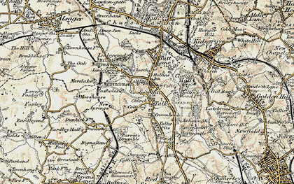 Old map of Coalpit Hill in 1902