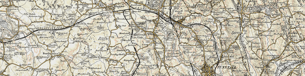 Old map of Coalpit Hill in 1902