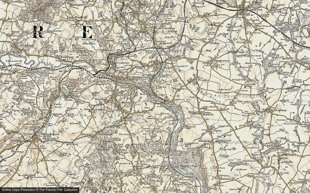 Old Map of Coalport, 1902 in 1902