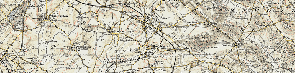 Old map of Coalville in 1902-1903