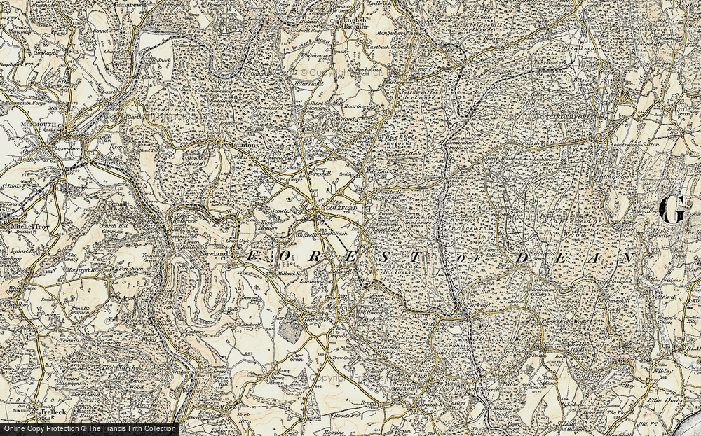 Old Map of Coalway, 1899-1900 in 1899-1900