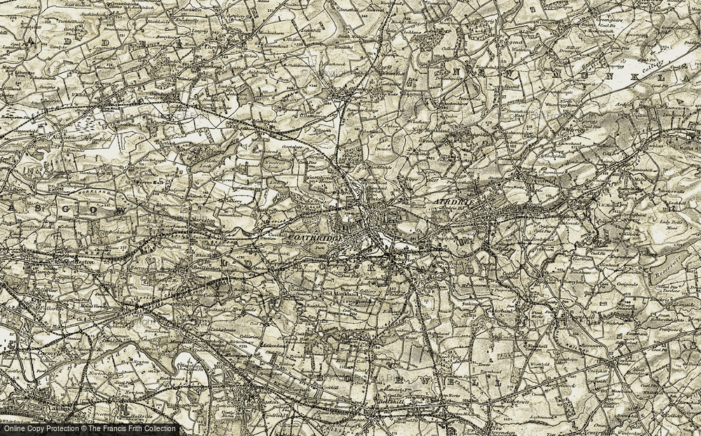 Old Map of Coatbridge, 1904-1905 in 1904-1905