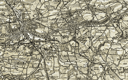 Old map of Coatdyke in 1904-1905