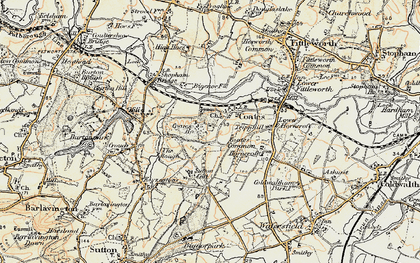 Old map of Broad Halfpenny in 1897-1900