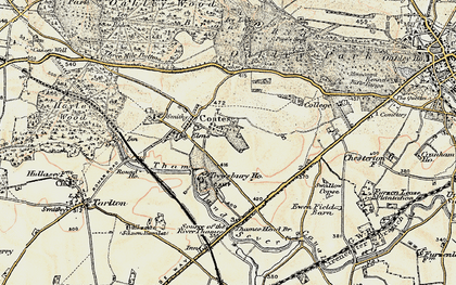Old map of Coates in 1898-1899