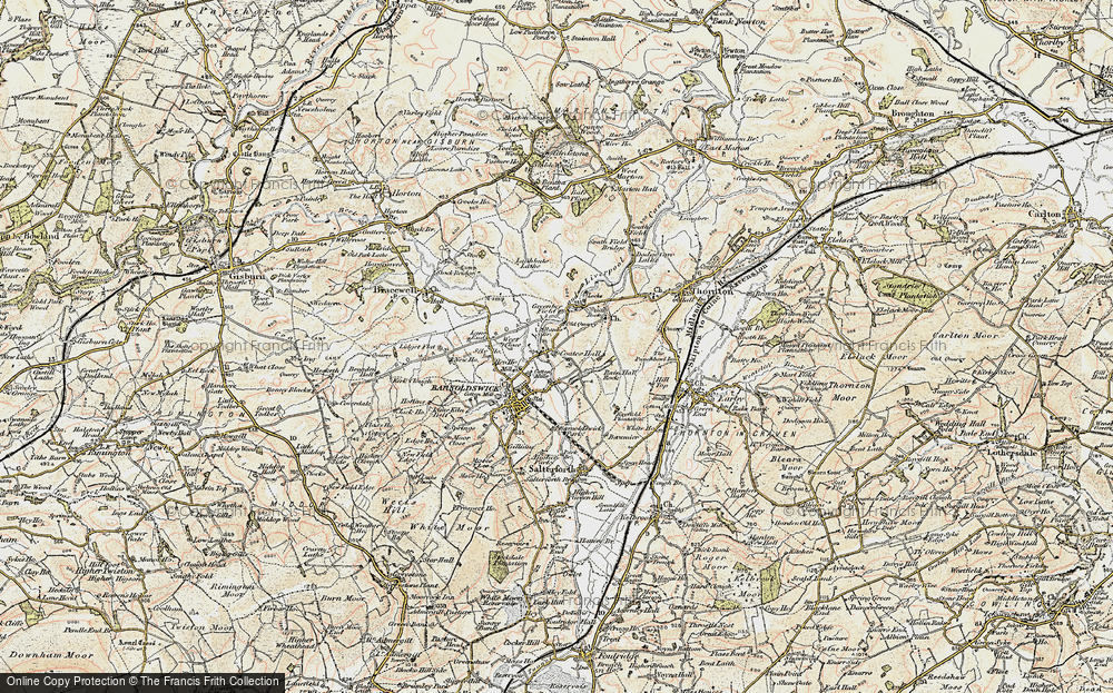 Old Map of Coates, 1903-1904 in 1903-1904