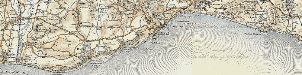 Old map of Cobb in 1899