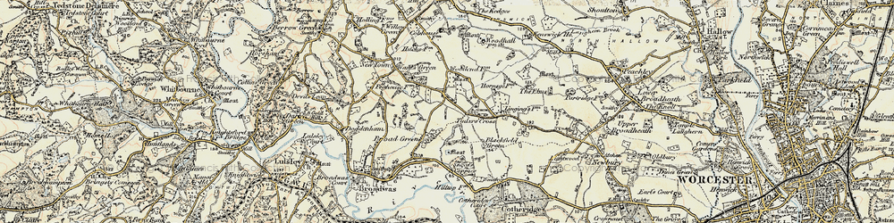 Old map of Tinkers' Cross in 1899-1902