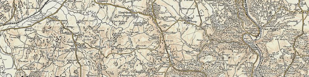 Old map of Cobbler's Plain in 1899-1900