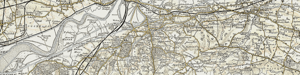Old map of Cobbs in 1902-1903
