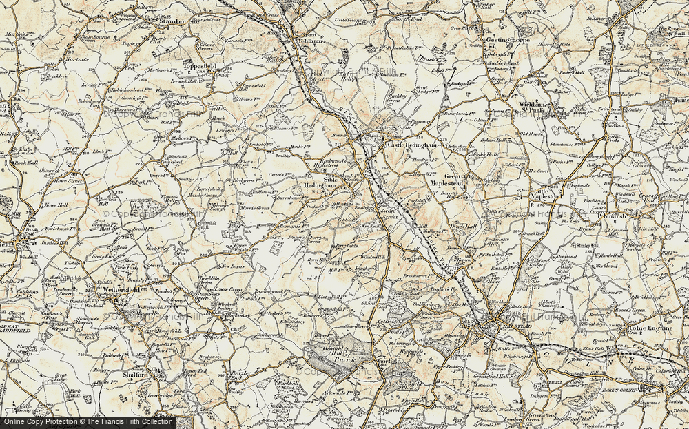 Old Map of Cobbs Fenn, 1898-1899 in 1898-1899
