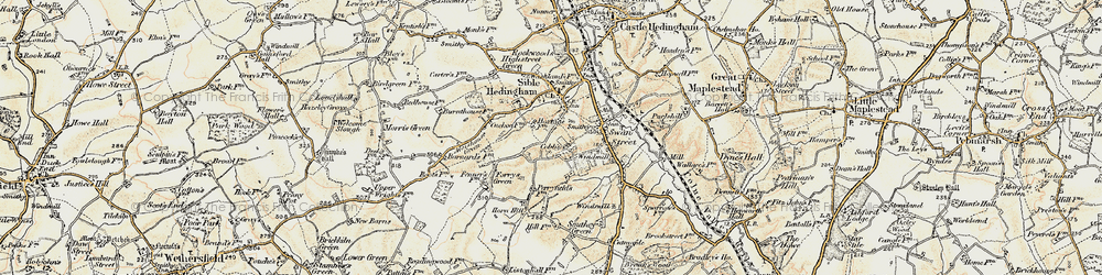 Old map of Cobbs Fenn in 1898-1899
