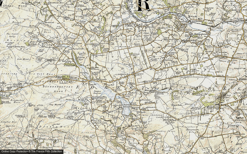 Old Map of Cobby Syke, 1903-1904 in 1903-1904
