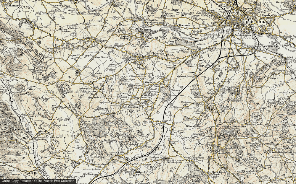 Old Map of Cobhall Common, 1900-1901 in 1900-1901
