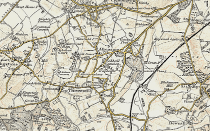 Old map of Birch Hill in 1900-1901