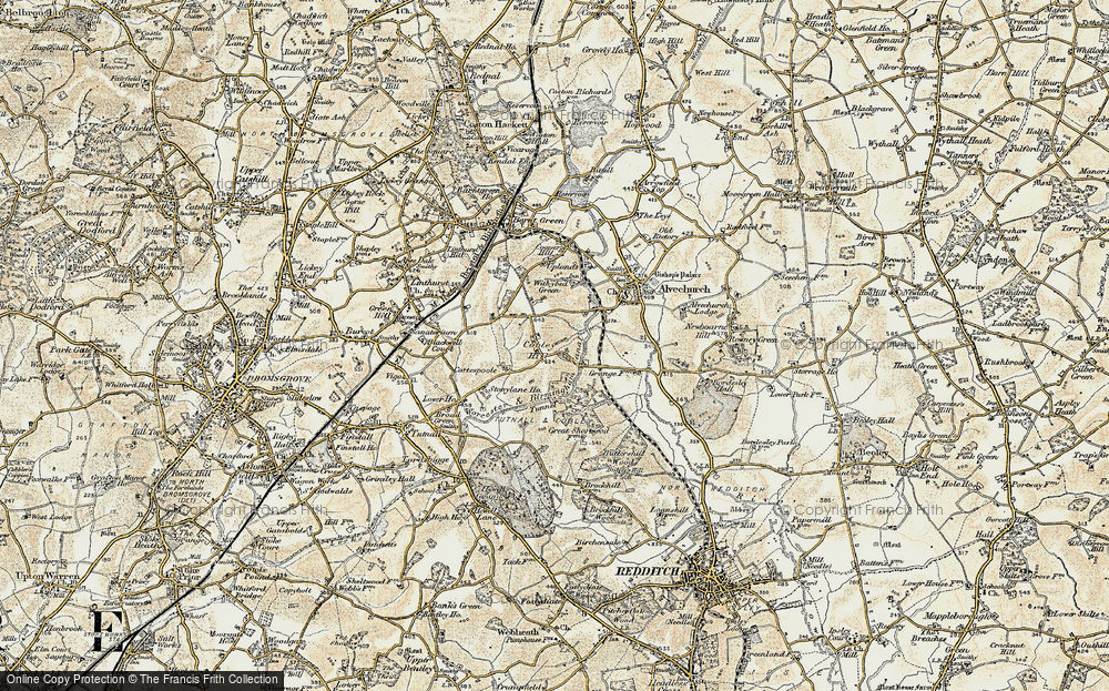 Old Map of Cobley Hill, 1901-1902 in 1901-1902