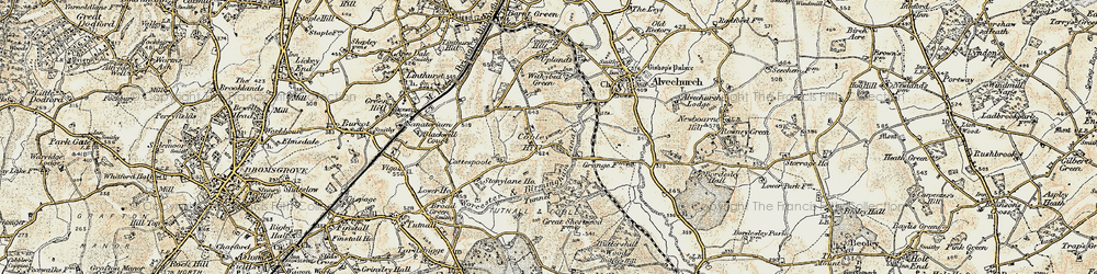 Old map of Cobley Hill in 1901-1902