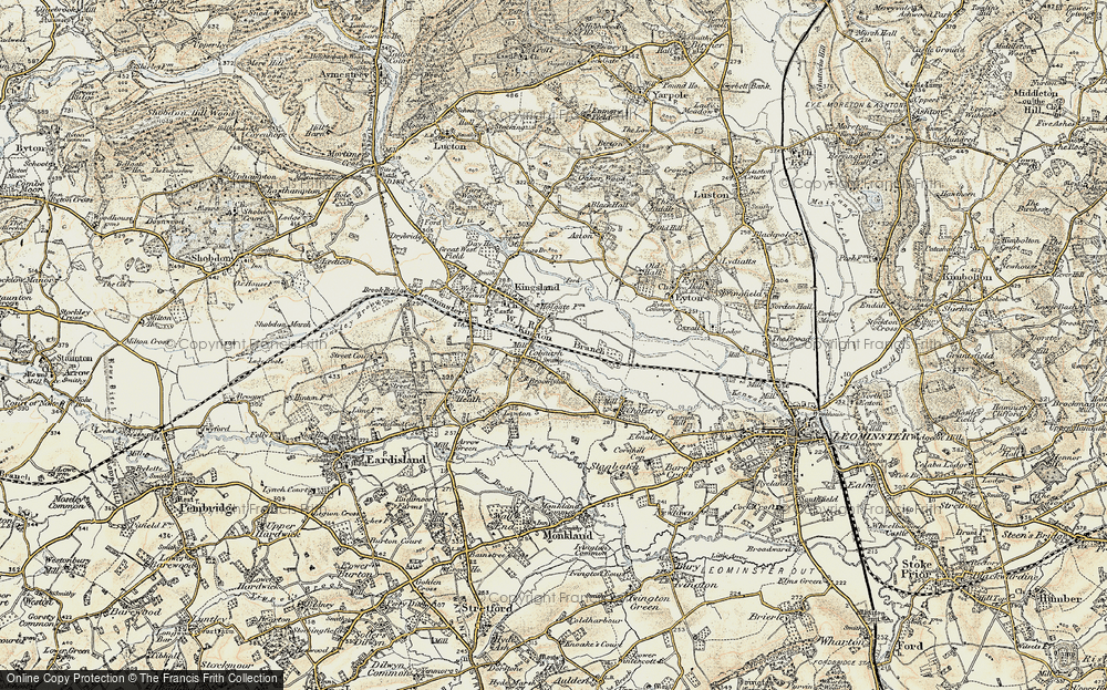 Old Map of Cobnash, 1900-1903 in 1900-1903