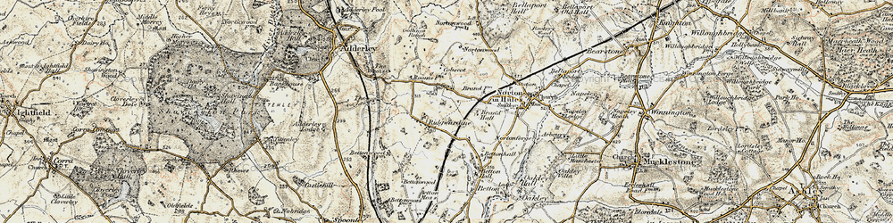 Old map of Betton Wood in 1902