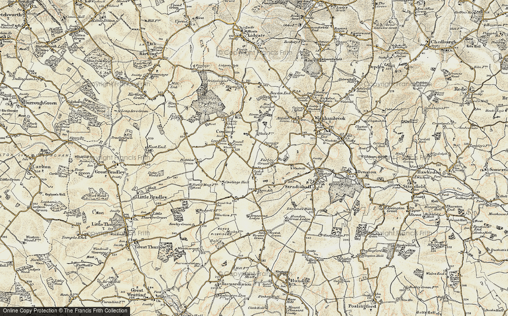 Old Map of Cock & End, 1899-1901 in 1899-1901