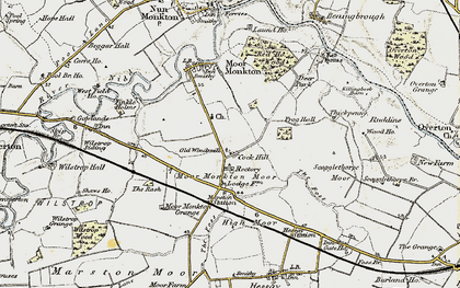 Old map of Cock Hill in 1903-1904