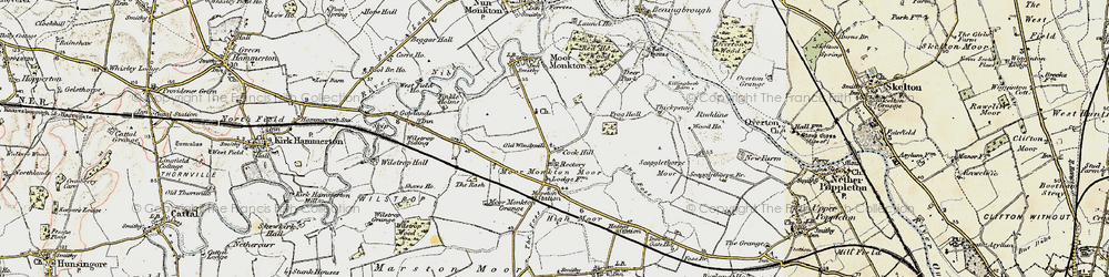 Old map of Cock Hill in 1903-1904